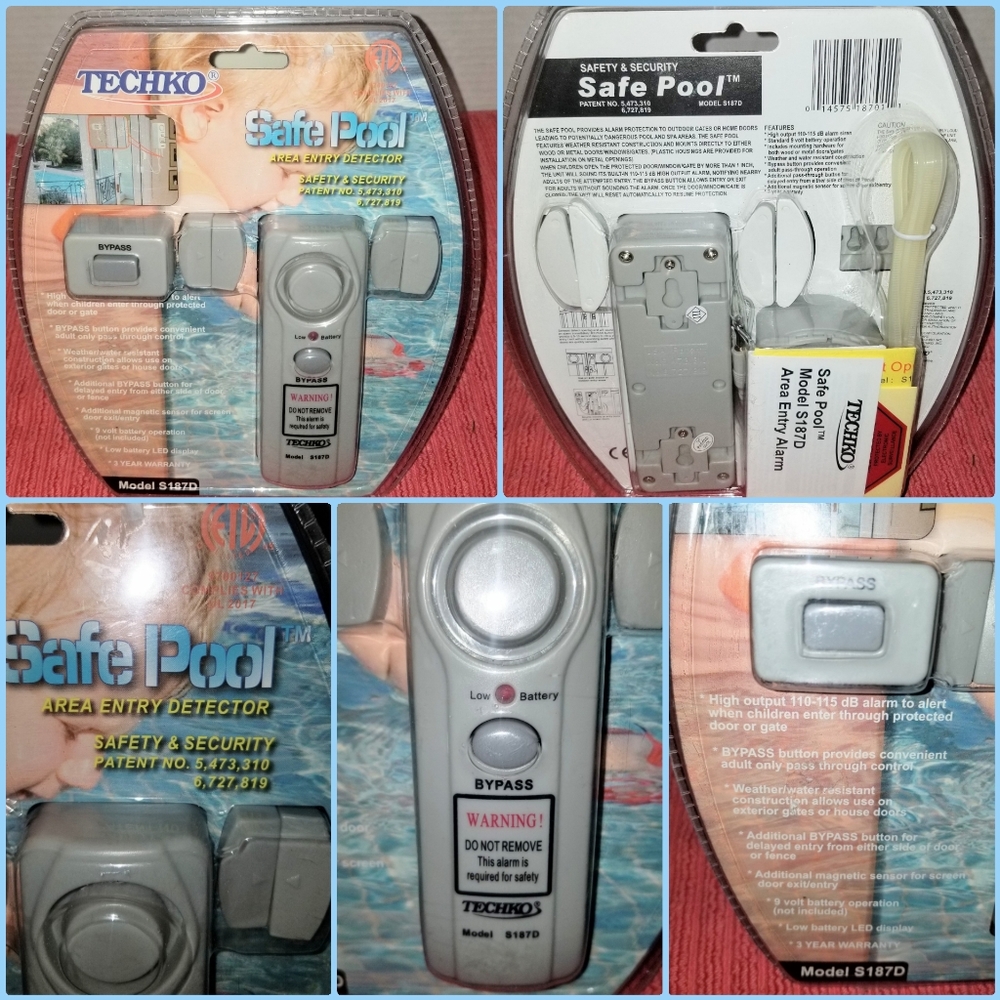 NEW TECHKO SAFE Pool AREA ENTRY DETECTOR